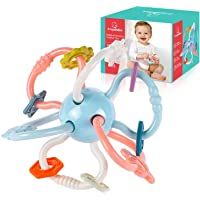 Los mejores  - ANGELBLISS mordedor bebes- mordedores bebes BPA gratis Juguetes para la dentición para bebés- superficie texturizada…